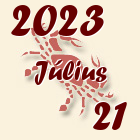 Rák, 2023. Július 21