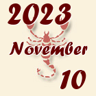 Skorpió, 2023. November 10