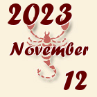 Skorpió, 2023. November 12
