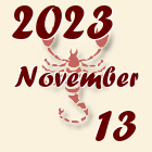 Skorpió, 2023. November 13