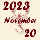 Skorpió, 2023. November 20