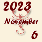 Skorpió, 2023. November 6