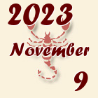 Skorpió, 2023. November 9