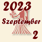 Szűz, 2023. Szeptember 2