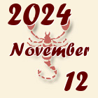 Skorpió, 2024. November 12