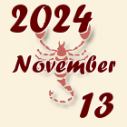 Skorpió, 2024. November 13
