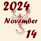Skorpió, 2024. November 14