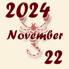 Skorpió, 2024. November 22