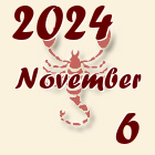 Skorpió, 2024. November 6