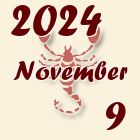 Skorpió, 2024. November 9