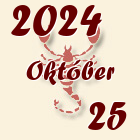 Skorpió, 2024. Október 25