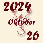 Skorpió, 2024. Október 26