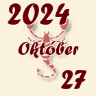 Skorpió, 2024. Október 27