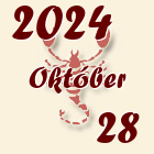 Skorpió, 2024. Október 28