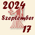 Szűz, 2024. Szeptember 17