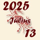 Rák, 2025. Július 13