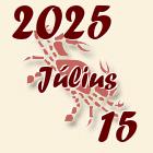Rák, 2025. Július 15