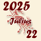 Rák, 2025. Július 22