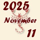 Skorpió, 2025. November 11