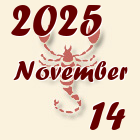 Skorpió, 2025. November 14