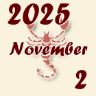 Skorpió, 2025. November 2