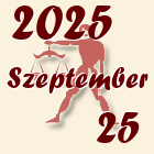 Mérleg, 2025. Szeptember 25