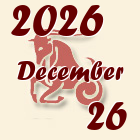 Bak, 2026. December 26
