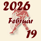 Vízöntő, 2026. Február 19
