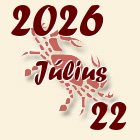 Rák, 2026. Július 22