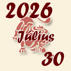 Oroszlán, 2026. Július 30