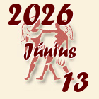 Ikrek, 2026. Június 13