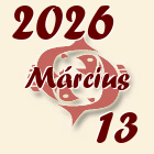 Halak, 2026. Március 13