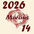 Halak, 2026. Március 14