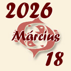 Halak, 2026. Március 18