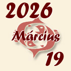 Halak, 2026. Március 19