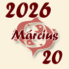 Halak, 2026. Március 20