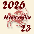 Nyilas, 2026. November 23