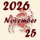 Nyilas, 2026. November 25