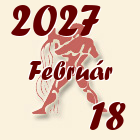 Vízöntő, 2027. Február 18