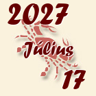 Rák, 2027. Július 17