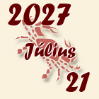 Rák, 2027. Július 21