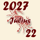 Rák, 2027. Július 22
