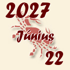 Rák, 2027. Június 22