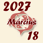 Halak, 2027. Március 18