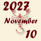 Skorpió, 2027. November 10