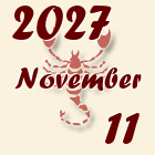 Skorpió, 2027. November 11