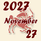 Nyilas, 2027. November 27