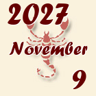 Skorpió, 2027. November 9