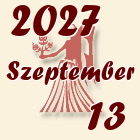 Szűz, 2027. Szeptember 13