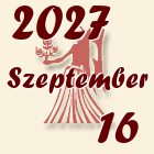 Szűz, 2027. Szeptember 16
